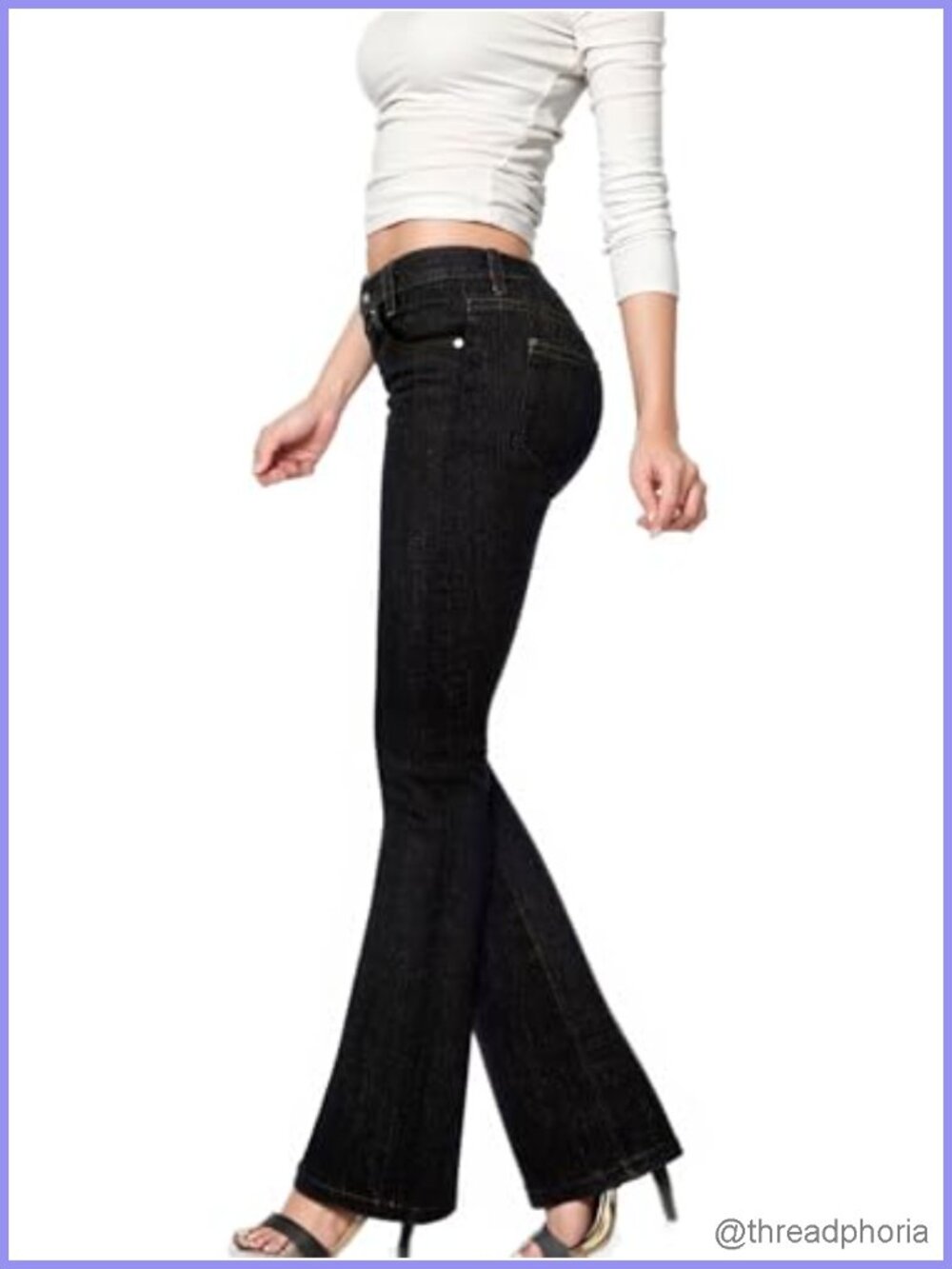 Women's Slim Bootcut Stretch Pants Mid Rise Office Casual